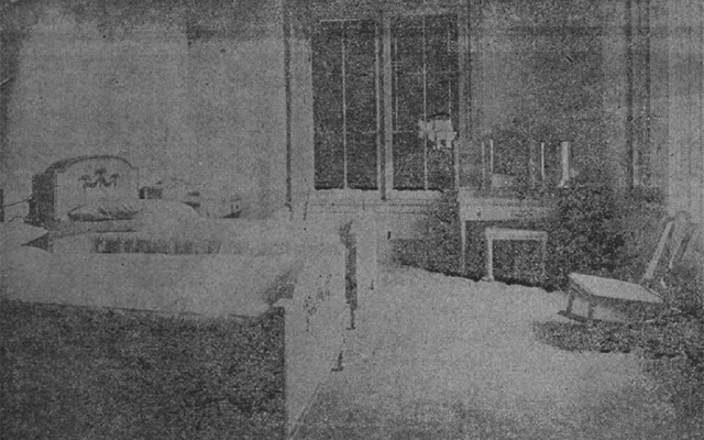 Hotel Almendares. Vista interior de uno de los elegantes y confortables cuartos (Ca. 1921).