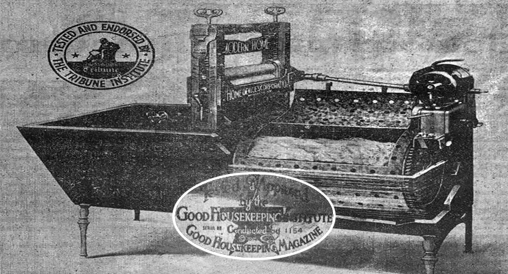 Modelo de Lavadora Moderna para el Hogar fabricada por la compañía de V. M. Julbe (Ca. 1918).