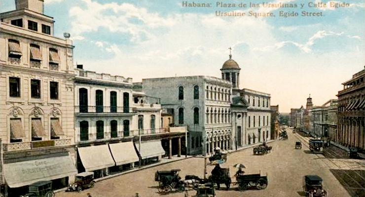 Palacio de las Ursulinas en la Habana donde estuvo el colegio inaugurado en agosto de 1913.