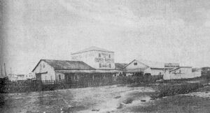 Firma Gancedo Toca y Compañía S. en C. vista de la fábrica de abonos en la Habana (Ca. 1918).