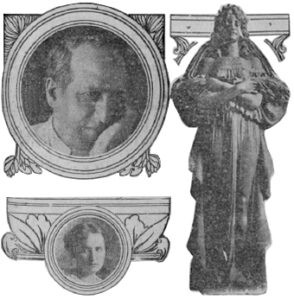 Escultura de Giuseppe Moretti para el Palacio del Centro Gallego y su discípula Geneva Mercer.