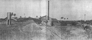 Sociedad Tiburcio Gómez vista general del tejar en Arroyo Naranjo (Ca. 1917).