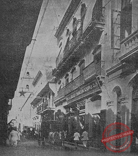 Edificio que ocupaban los almacenes y oficinas de Jiménez Rojo y Padró en la calle de O'Reilly 5, Habana (Ca. 1918).