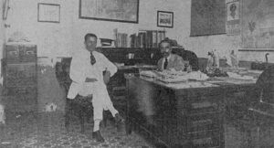 Señores Carlos Jiménez Rojo Saladrigas y Felipe E. Padró gerentes de la sociedad Jiménez Rojo y Padró (Ca. 1918).