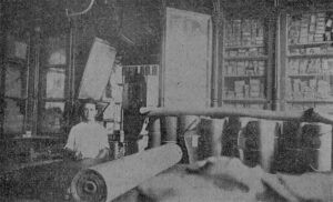 Departamento de vestiduras en La Central de José Álvarez Fernández (Ca. 1918).