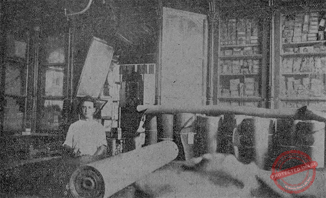 Departamento de vestiduras en La Central de José Álvarez Fernández (Ca. 1918).