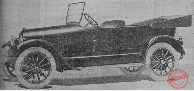 Studebaker Light Six automóvil elegante de gran velocidad vendido por Damborenea y Compañía (Ca. 1918).
