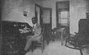 Vista de la oficina de la Vallejo Steel Works, Habana (Ca. 1918).