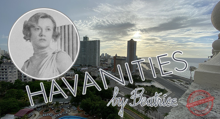 Beatrice Ash redactora de Havanities en la Revista Social y encargada de la publicidad en inglés del Casino Nacional (Fot. Rembrandt Ca. 1937).