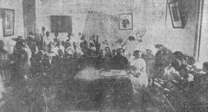 Colegio El Angel de la Guarda de la Habana. Presidencia de la distribución de premios en 1918.