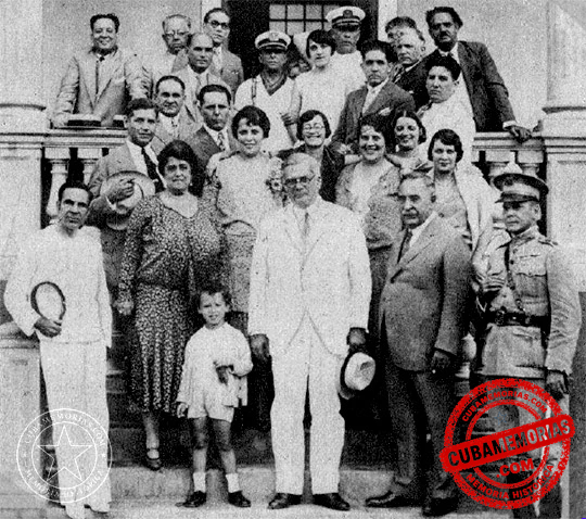 Concurrentes al almuerzo ofrecido al general Gerardo Machado por José Avendaño en el Central Puerto, Matanzas, 1929.