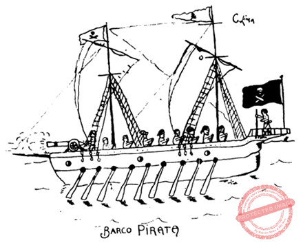 Un barco pirata.