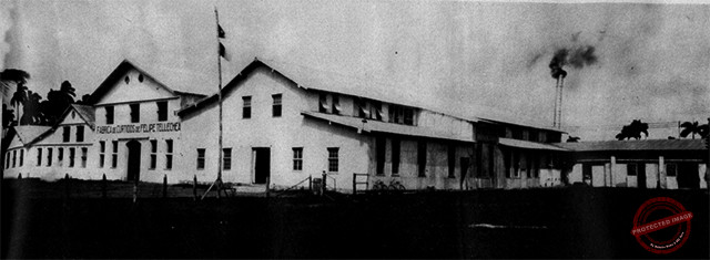 Vista de la fábrica de curtidos del señor Felipe Tellechea en Caibarién (Ca. 1935).