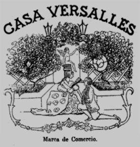 Marca de comercio de la “Casa Versalles” presentada en 1927.