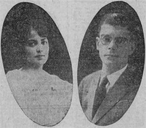 Herminia Delgado y el doctor Luis Rodríguez Baz (Ca. 1926).