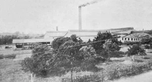 Central Soledad cerca de Cienfuegos. Vista general del batey (Ca. 1919).