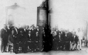 Junta directiva en pleno de la Colonia Española de Cienfuegos (Ca. 1929)