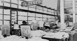 Vista interior de la tienda “El Deseo” de Pevida y Menéndez en la Habana (Ca. 1929).