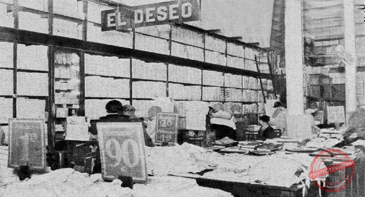 Vista interior de la tienda “El Deseo” de Pevida y Menéndez en la Habana (Ca. 1929).