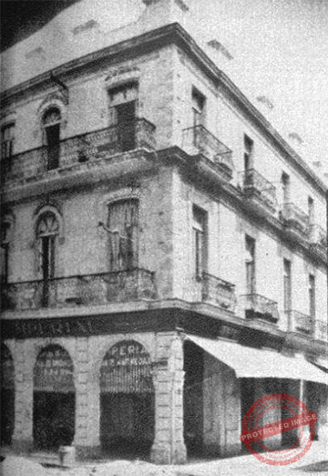 Fachada del edificio del almacén de paños y novedades Imperial (Ca. 1929).