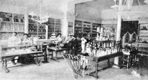 Interior de la tienda El Louvre de Manuel Tejedor en la calle de Obispo, Habana (Ca. 1899).