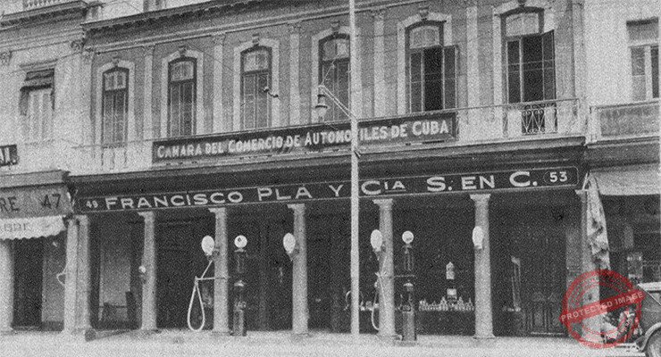 Francisco Plá y Cía. S. en C. edificio en la Avenida de Italia (Galiano) números 49 al 53, Habana (Ca. 1929).