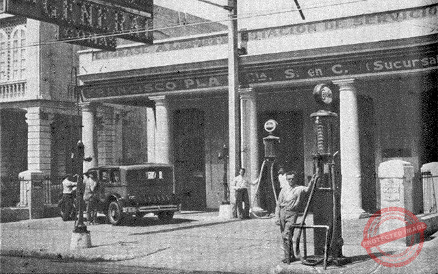 Francisco Plá y Cía. S. en C. Edificio de la sucursal en Calzada 52 ½ entre F y G Vedado, Habana (Ca. 1929).