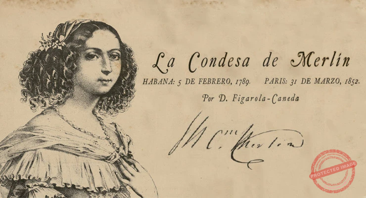 Marquesa de Merlín - María de las Mercedes Santa Cruz y Montalvo (Ca. 1839).