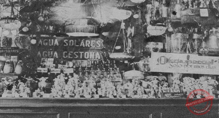 Vitrina de La República de Gómez y Hermano en Galiano 104 y 106, Habana (Ca. 1929).