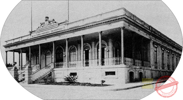 Pabellón del Sanatorio Purísima Concepción para oficinas y farmacias en Cienfuegos (Ca. 1929).