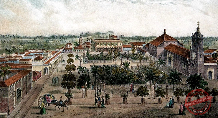 Plaza Mayor de Santa Clara - Parque Leoncio Vidal (L. Barañano 1858).
