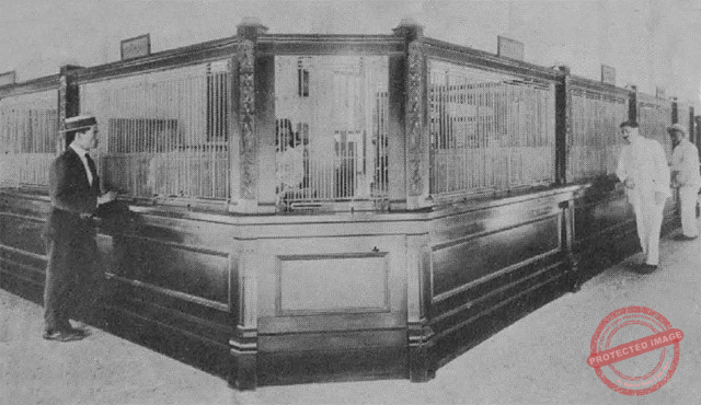 Banco Internacional en Cienfuegos. Aspecto de las oficinas (Ca. 1919).