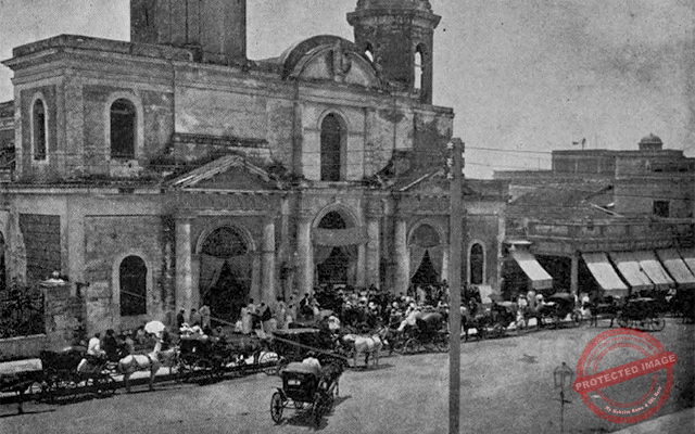 Vista de la Catedral de Cienfuegos mientras se efectuaba la consagración del nuevo obispo de Pinar del Río en junio 1907.