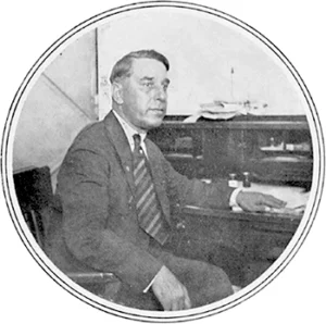 Chas Robert King manager de la Universal Film Mfg. y del teatro Campoamor (Ca. 1919).
