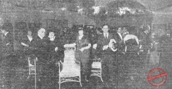 Apertura de la Exposición de Cuadros del notable pintor Francisco Pausas el diez de marzo 1920 en la Habana.