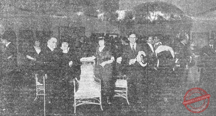 Apertura de la Exposición de Cuadros del notable pintor Francisco Pausas el diez de marzo 1920 en la Habana.