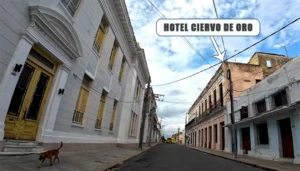 Vista actual del edificio donde se encontraba el Hotel Ciervo de Oro en Cienfuegos (Noviembre 2025).