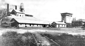 Central Santa María en el término de Ranchuelo propiedad de Esteban Cacicedo (Ca. 1914).