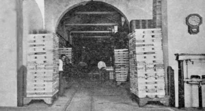 Entrada a los almacenes de Claret y Compañía en Cienfuegos (Ca. 1904).