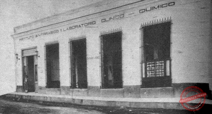 Instituto Provincial Antirrábico de Santa Clara. Fachada exterior del edificio (Ca. 1928).
