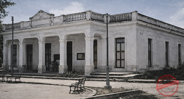Antiguo edificio del Ayuntamiento de Ranchuelo, Cuba, ca. 1926.