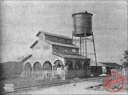 Central Santa Amalia. Vista del Acueducto (Ca. 1918).