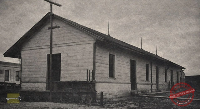 Estación del Ferrocarril Unido de Ranchuelo, Cuba, hacia 1926
