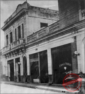 Oficinas de la fábrica de curtidos de Sánchez, Sesin y Cía. y almacenes en la calle Marta Abreu, No. 8 (Ca. 1935).