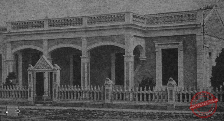 Edificio de la Logia Hiram de Ranchuelo, Cuba, hacia 1926.