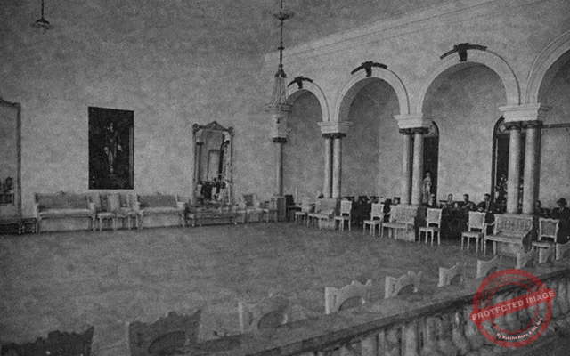 Salón de actos y mobiliario de la Colonia Española de Ranchuelo (Ca. 1926).