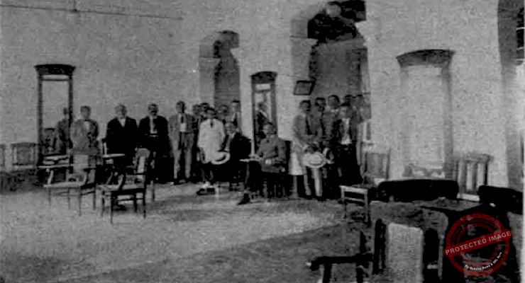 Salón de actos de la Sociedad de Instrucción y Recreo Unión Villaclareña (Ca. 1926).