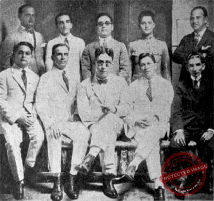 Directiva de la Sociedad El Liceo de Villaclara (Ca. 1925).