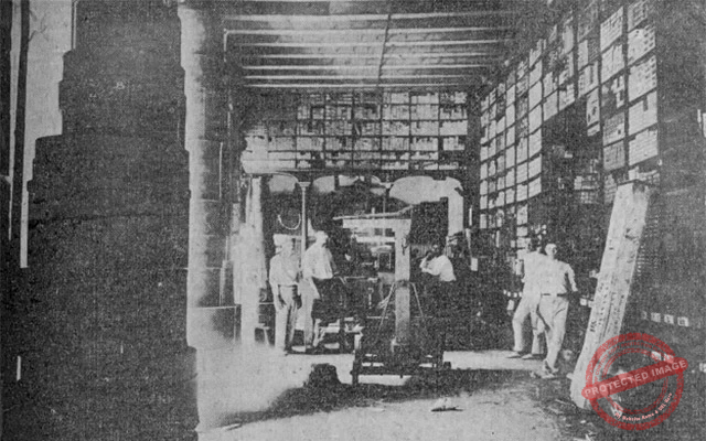 Almacén de despacho propiedad de Aspuru y Co., S. en C. en Mercaderes 21, Habana ca. 1918.