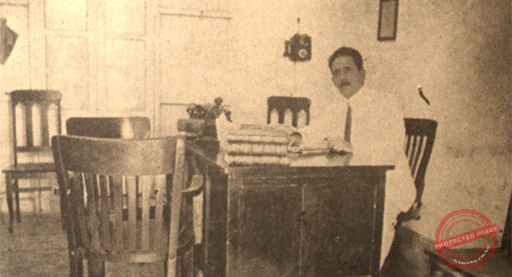 Dr. Carlos F. Betancourt Biart abogado notable de Cárdenas en Cárdenas (Ca. 1924).